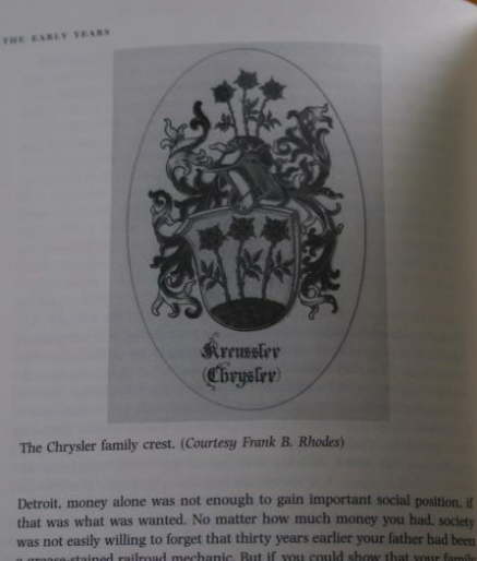 Das Wappen im Chryslerbuch